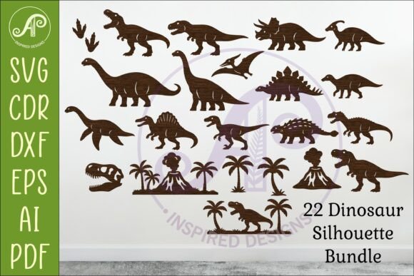 Bring Prehistoric Fun to Your Projects with the Dinosaur SVG Bundle for Laser Cutting