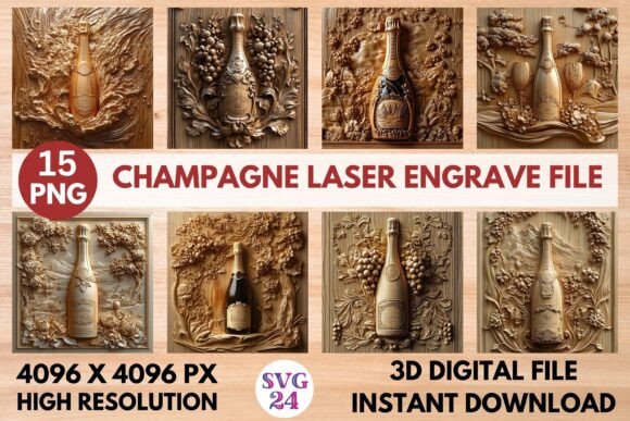 Champagne Laser Engrave File Evaluation