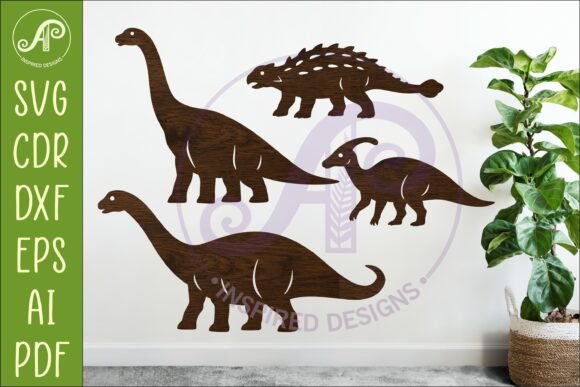 Dinosaur SVG Design for Laser Cutting 4: Bringing Prehistoric Creativity to Modern Projects