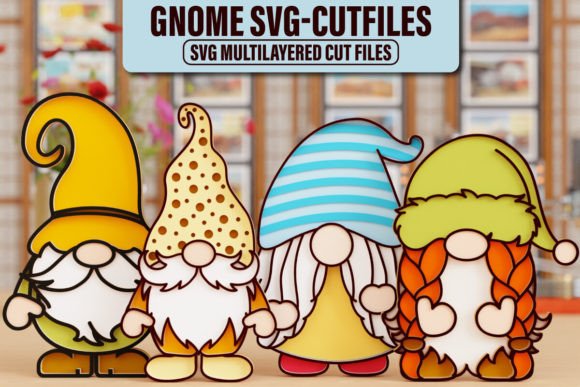 Gnome 3D SVG Laser Cutting BUNDLE β A Creative Solution for Modern Crafters and Designers