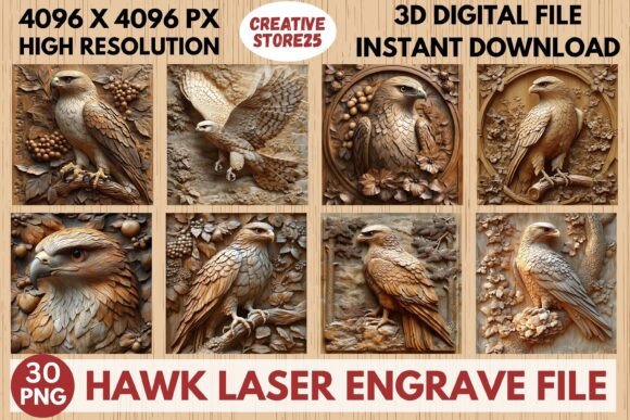 Hawk Laser Engrave File