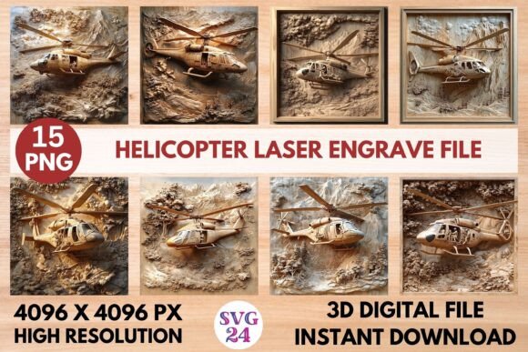 Helicopter Laser Engrave File