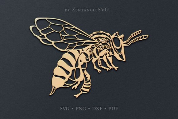 Honey Bee SVG Paper Cut Laser Cutting: A Versatile Digital Template for Creative Projects