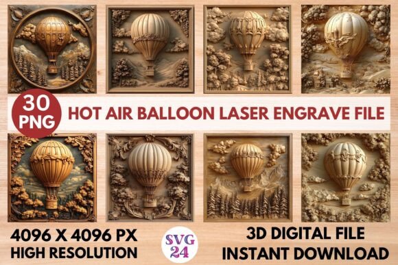 Hot Air Balloon Laser Engrave File: A Practical Evaluation for Makers