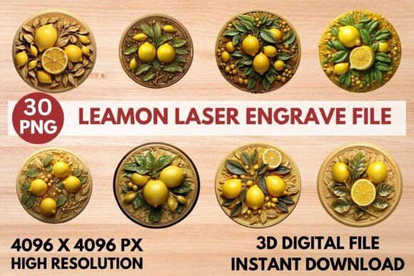 Leamon Laser Engrave File Review: A Practical Look at the Lemon-Themed PNG Set