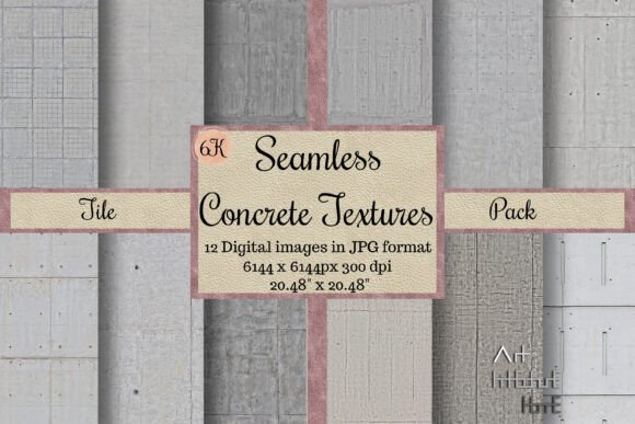 Seamless Tile Concrete Textures, 4K: Elevating Digital Design and Architectural Visualization