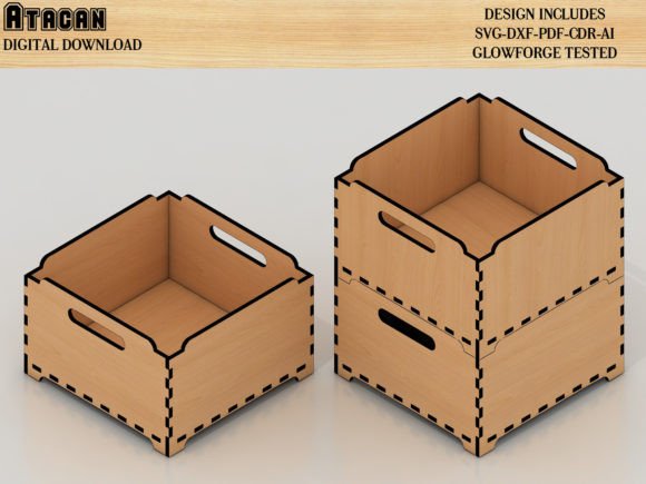 Stackable Box Laser Cutting Templates for Creative and Practical Projects