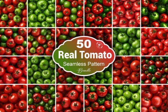 Tomato Seamless Pattern: Elevate Your Design Projects with Vibrant 3D Textures