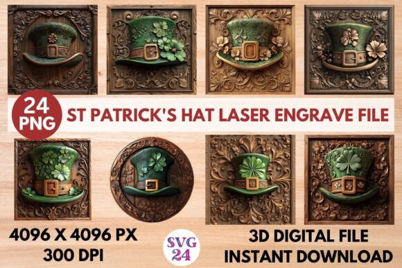Unlock Creative Potential with St Patrick's Hat Laser Engrave File for Modern Design Projects