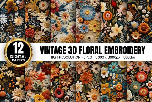 Vintage Boho Floral Embroidery Patterns: A Timeless Design Trend