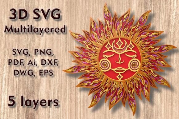 What Is a Sun 3D SVG Multilayer Laser Cutting File and How Can It Enhance Your Projects?